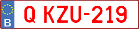 Trailer License Plate